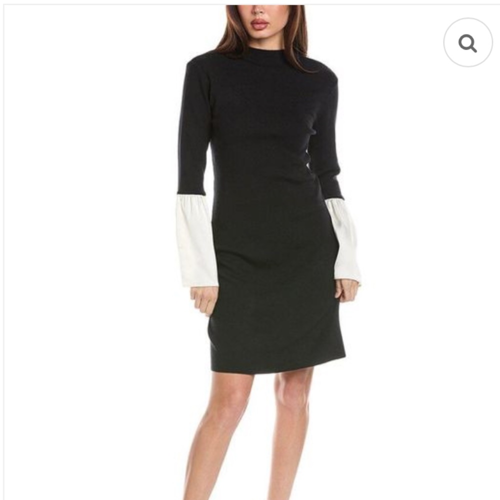 NWT Flora Bea NYC Black and White Sweater Dress Size Small